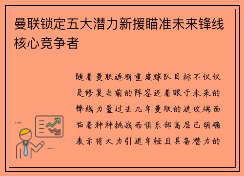 曼联锁定五大潜力新援瞄准未来锋线核心竞争者